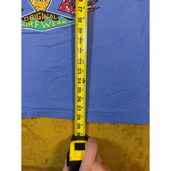 VTG 1992 True Aussie Original Surfwear Tank Top Blue Graphic Print Surfer Vibe - Picture 13 of 14